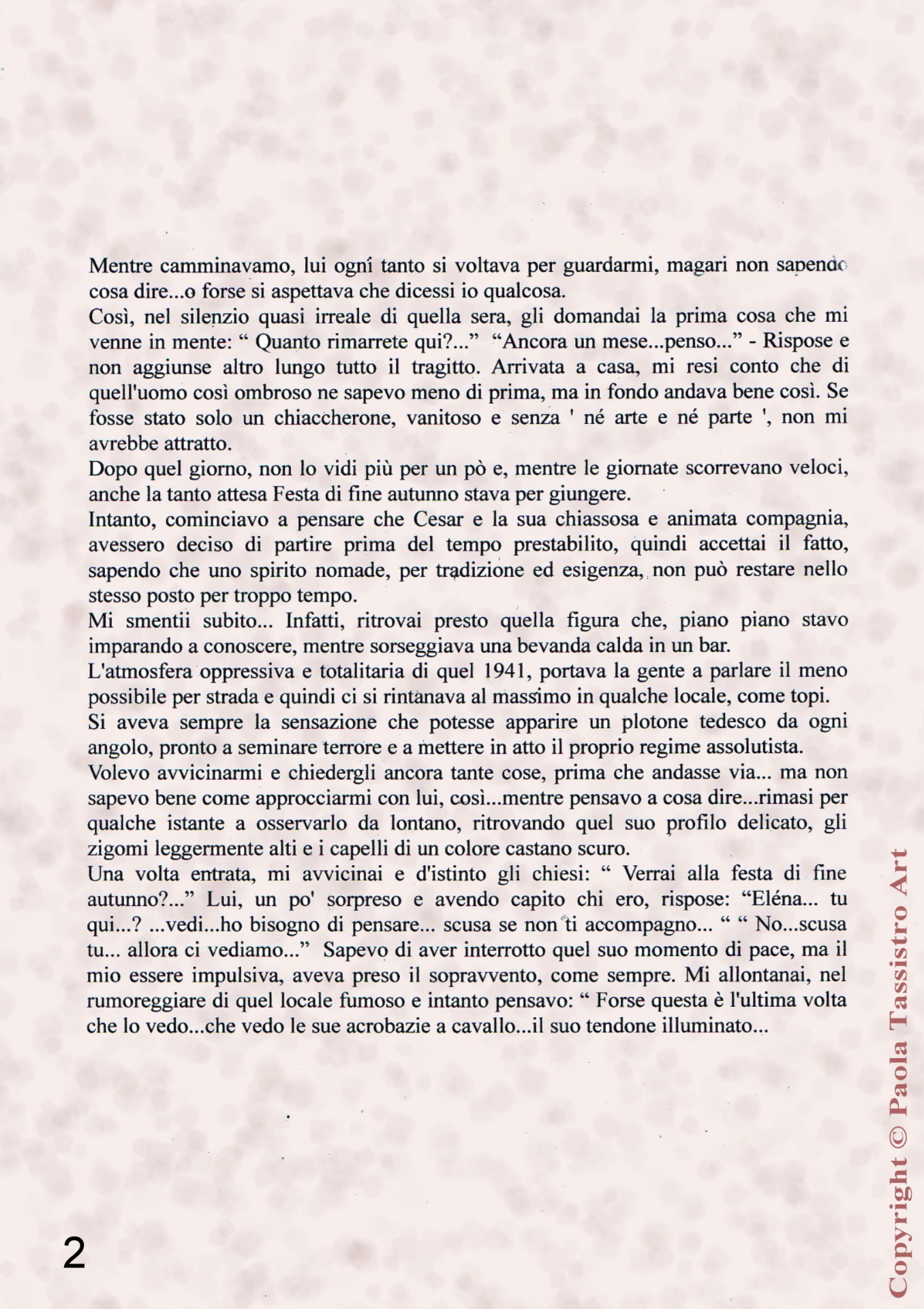 " Un sogno anni '40 " - Seconda pagina
