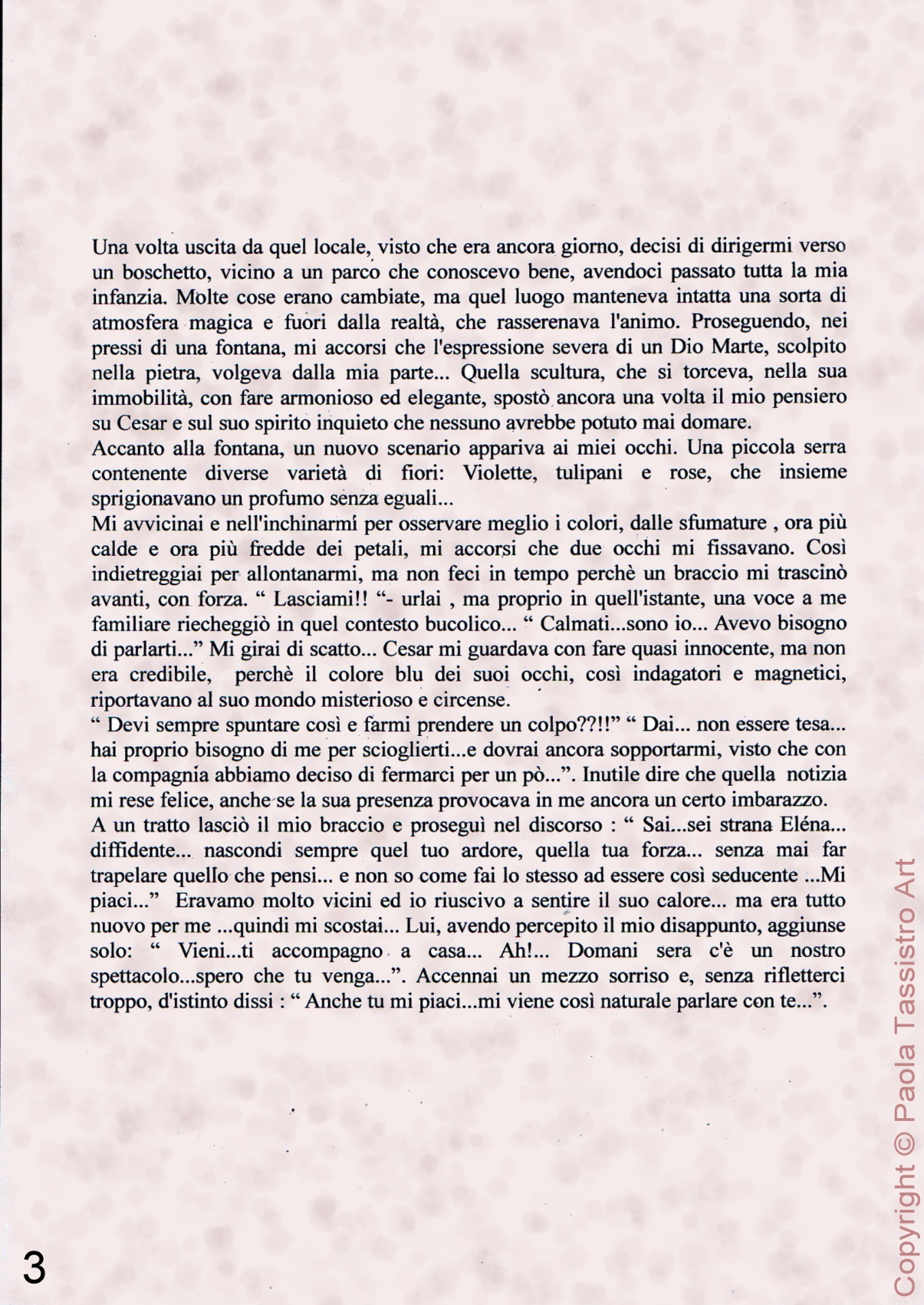 " Un sogno anni '40 " - Terza pagina